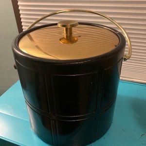 Kraftware Ice Bucket w/ tongs.